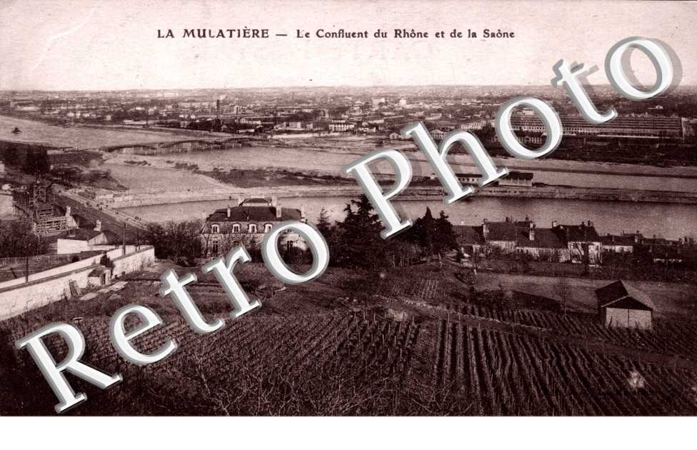 le confluent du Rhone et de la Saone