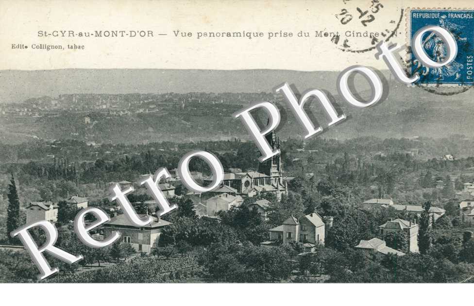 Vue panoramique prise du Mont Cindre