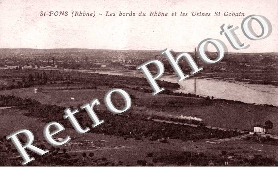 les Bords du Rhone et les Usines Saint-Gobain
