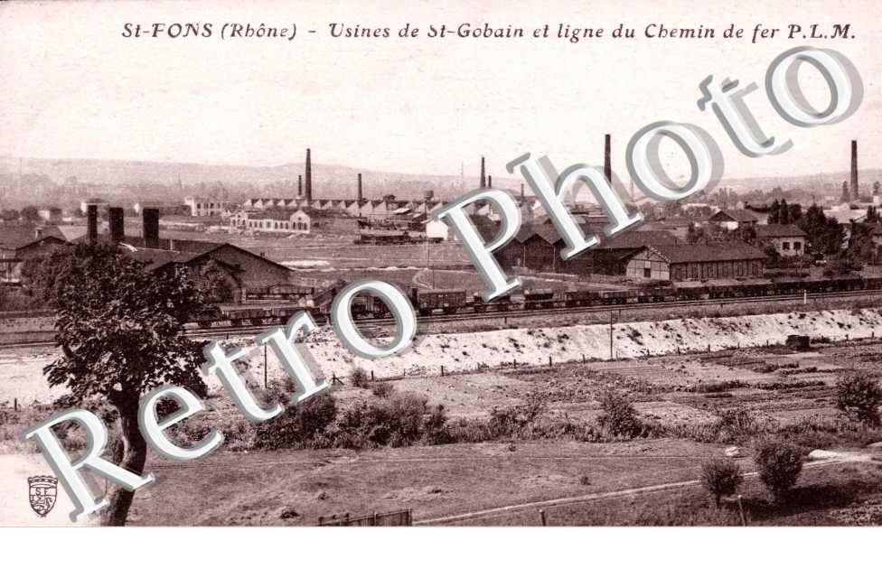 Usines de Saint-Gobain et Ligne de Chemin de Fer