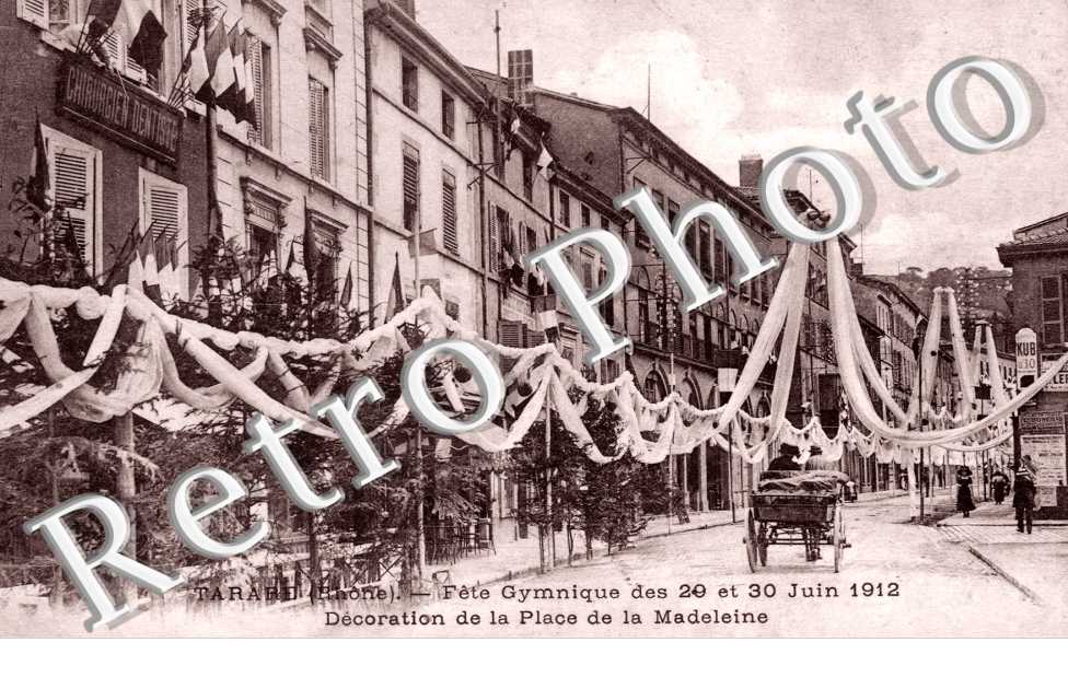 Fete Gymnique des 29 et 30 juin 1912, Decoration de la Place de la Madeleine