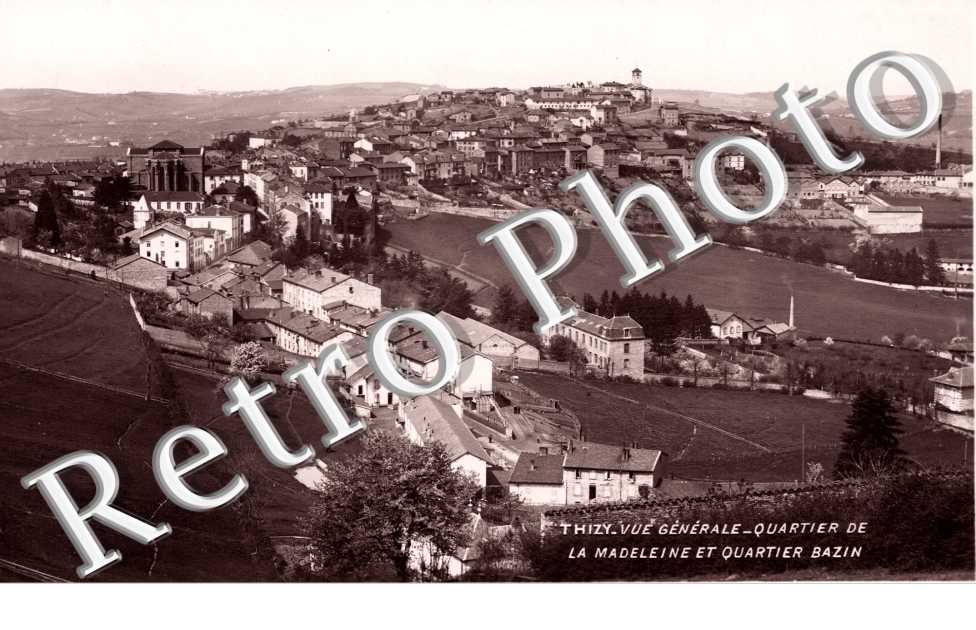 Vue generale - quartier de la Madeleine et Bazin  