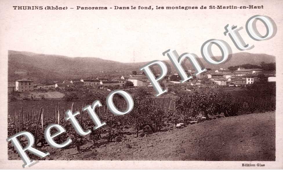 Panorama, les Montagnes de Saint-Martin-en-Haut