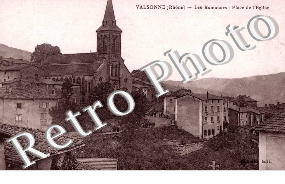 Place de l'Eglise, les Romaners