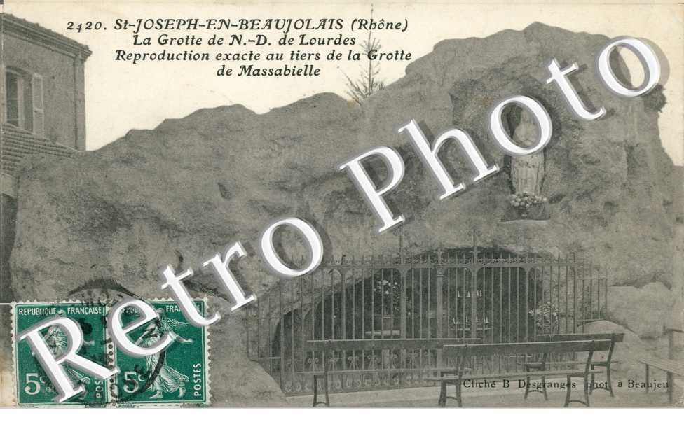 Saint Joseph en Beaujolais - La Grotte Notre Dame de Lourdes