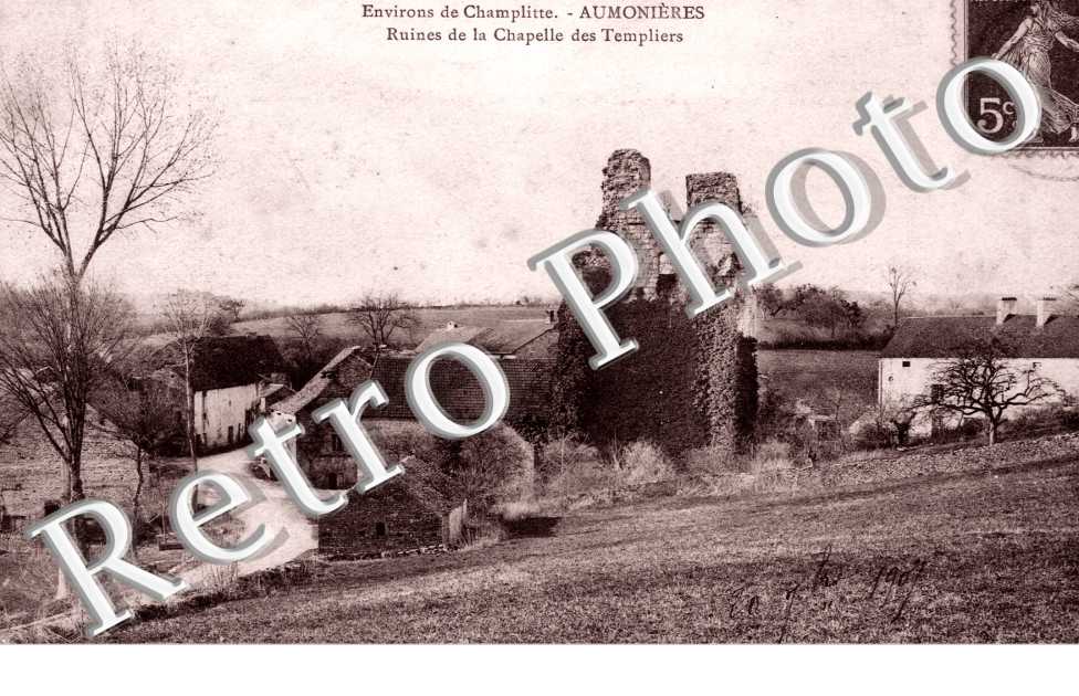 Aumonieres, Ruines de la Chapelle des Templiers