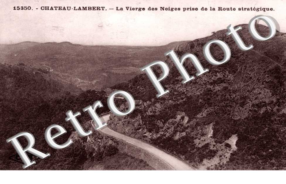 la vierge des Neiges prise de la route strategique