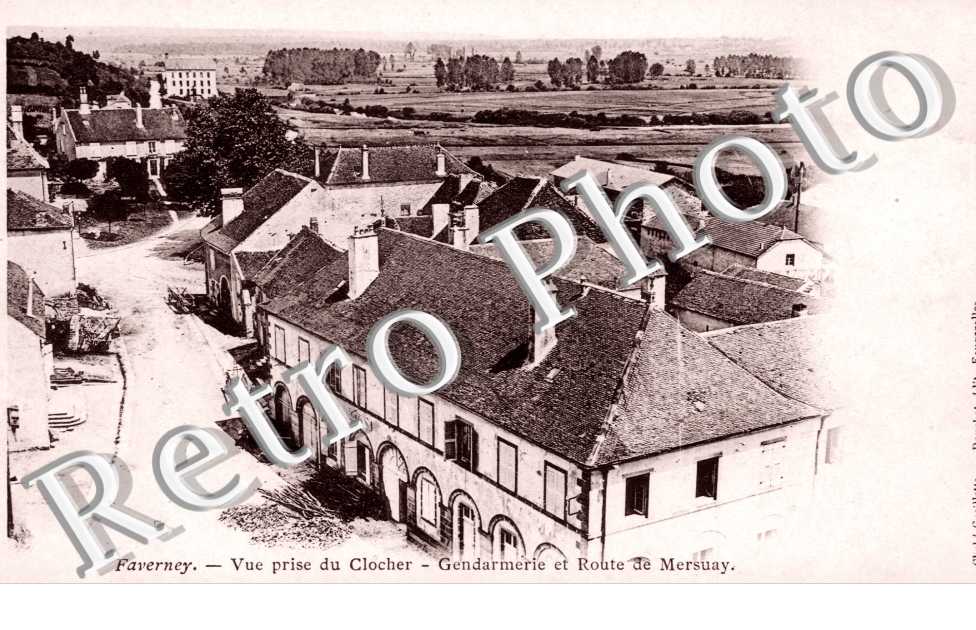 Gendarmerie et Route de Mersuay