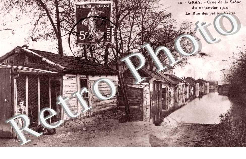 Crue de la Saone du 21 janvier 1910, Rue des petites Vaites