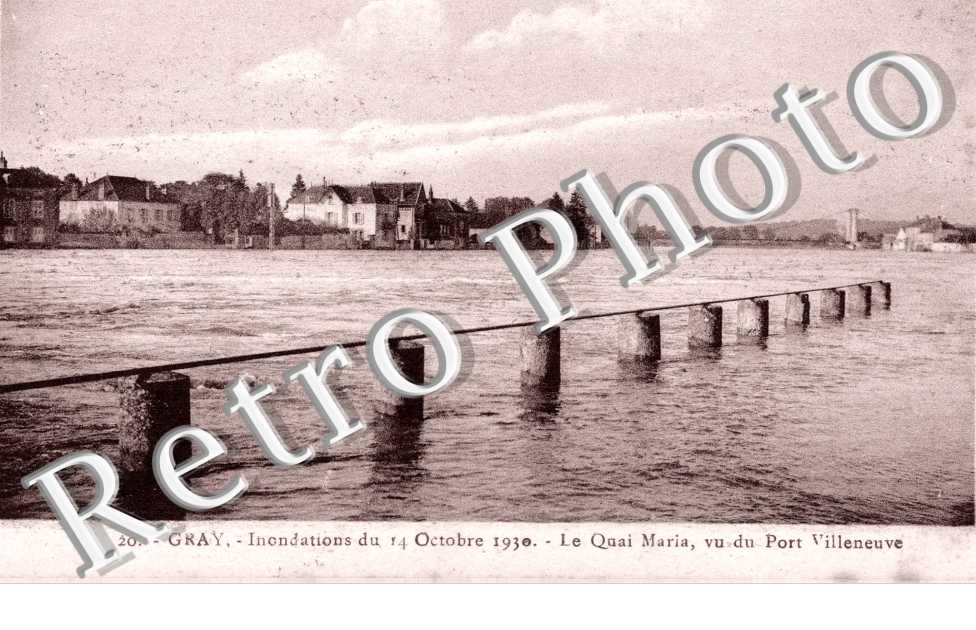 Inondations du 14 octobre 1930 - le Quai Maria