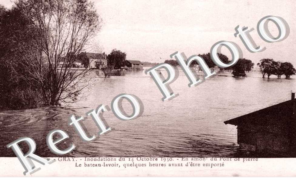 Inondations du 14 octobre 1930 - Le bateau Lavoir