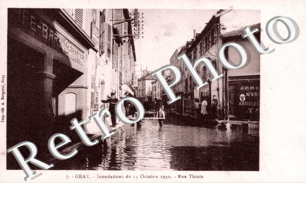 Inondations du 14 octobre 1930, Rue Thiers