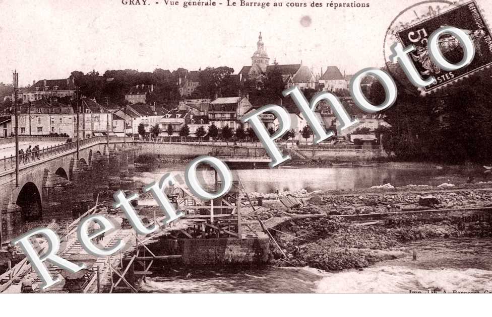 Vue generale,  le barrage en reparation
