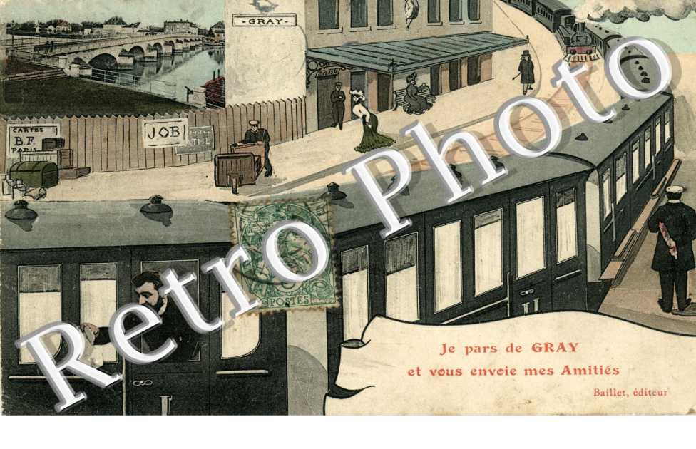 "Je Pars de Gray et vous envoie mes amities"