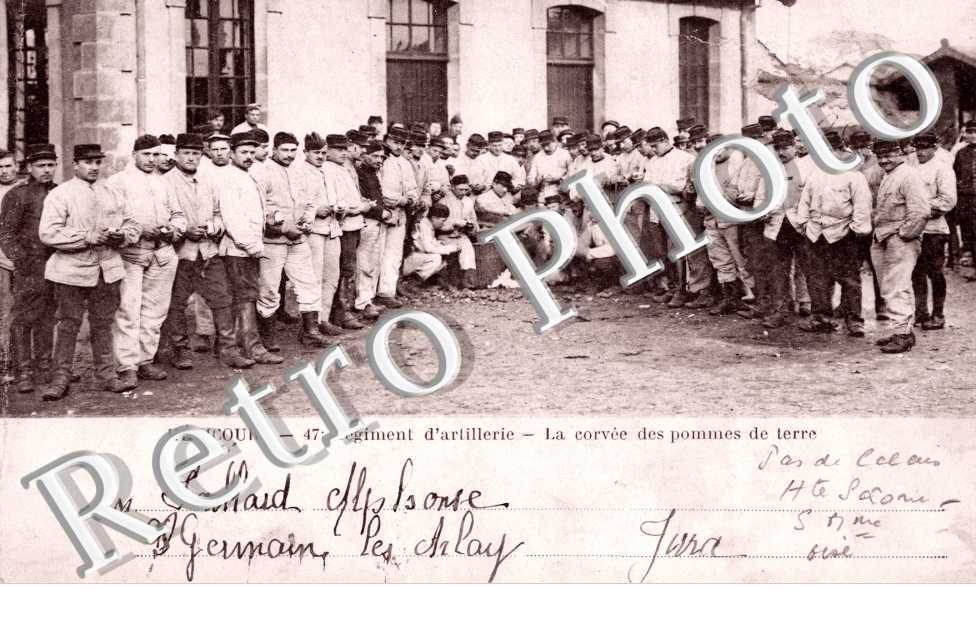 47eme regiment d&#039;artillerie - corvee de pommes de terre