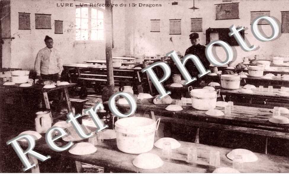 Refectoire du 13e Dragons - carte militaire