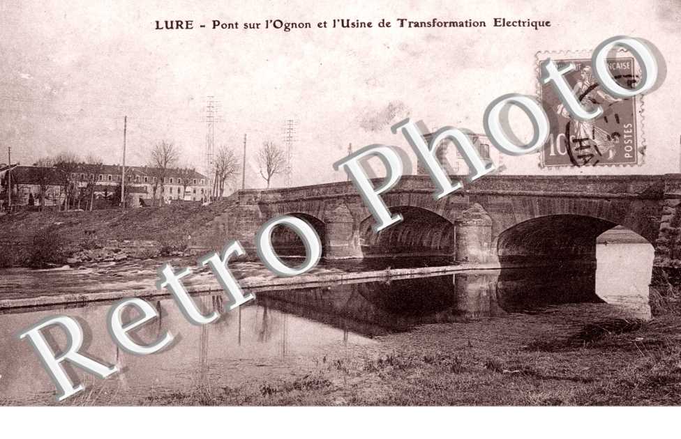 Pont sur l'Ognon et l'Usine de transformation electrique