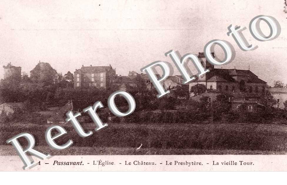 Eglise, Chateau et le presbytere