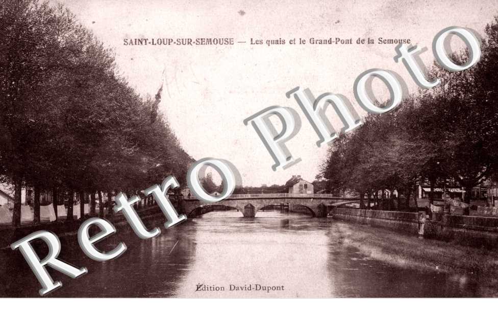 Les quais et le grand pont de la Semouse