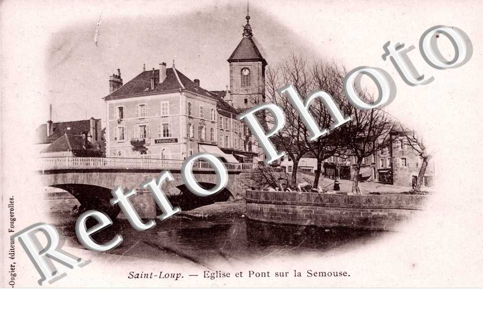 Eglise et pont sur la Semouse