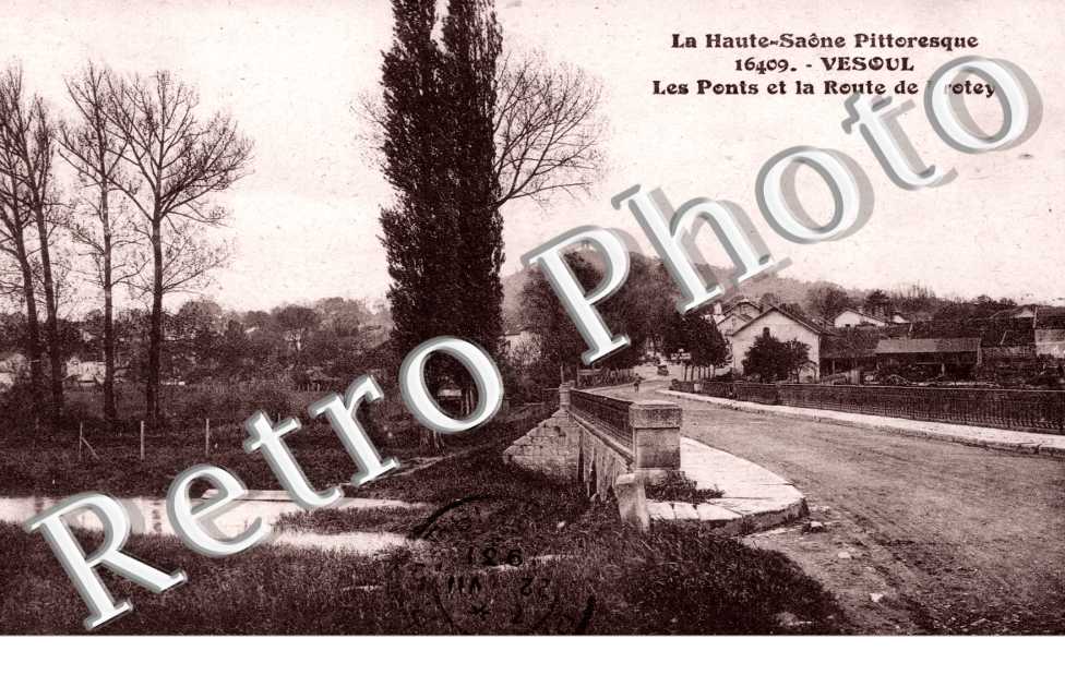 Les ponts et la route de Frotey