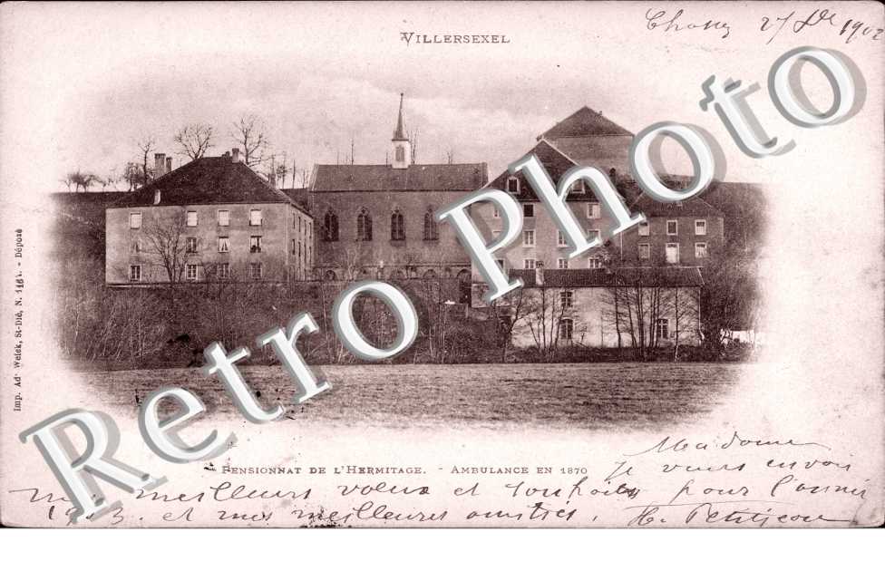 Pensionnat de l&#039;hermitage - ambulance en 1870