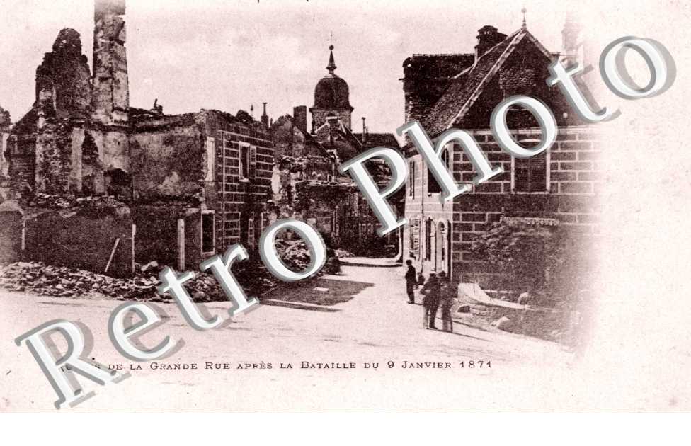 Ruines de la Grande Rue apres la Bataille de 1871