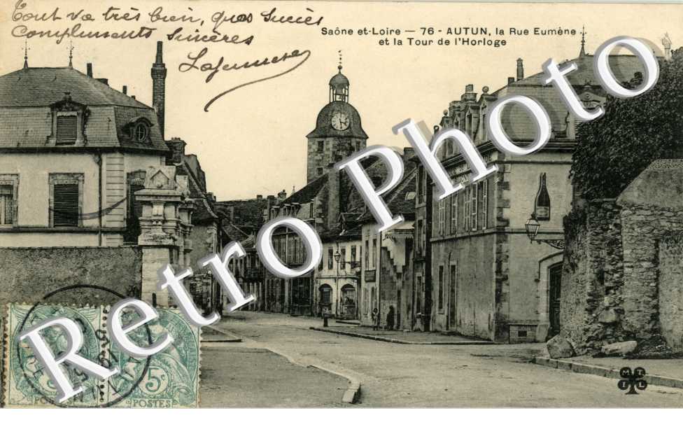 Rue Eumene et la Tour de l'Horloge