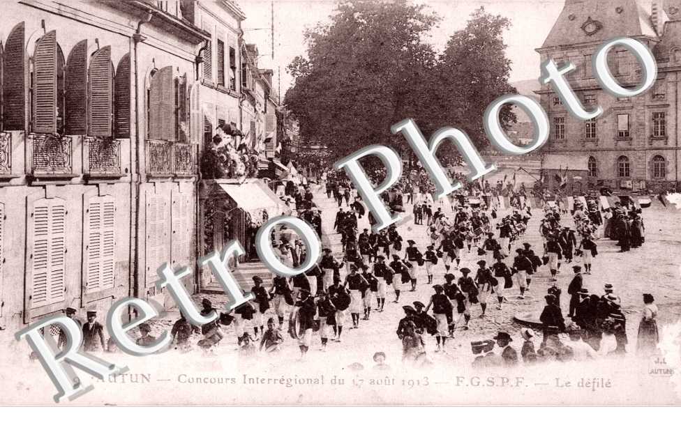 Concours Interregional du 17 Aout 1913 - le Defile