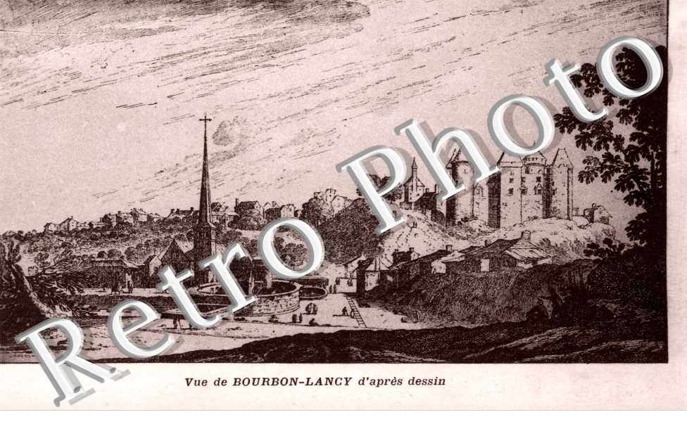 Vue du village d'apres dessin