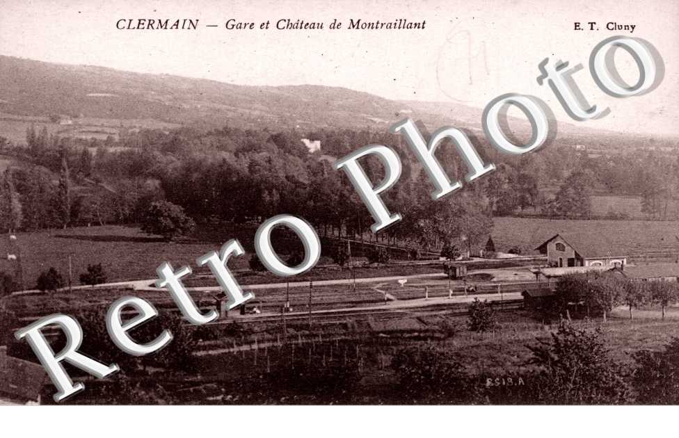 Chateau de Monvaillant  et gare