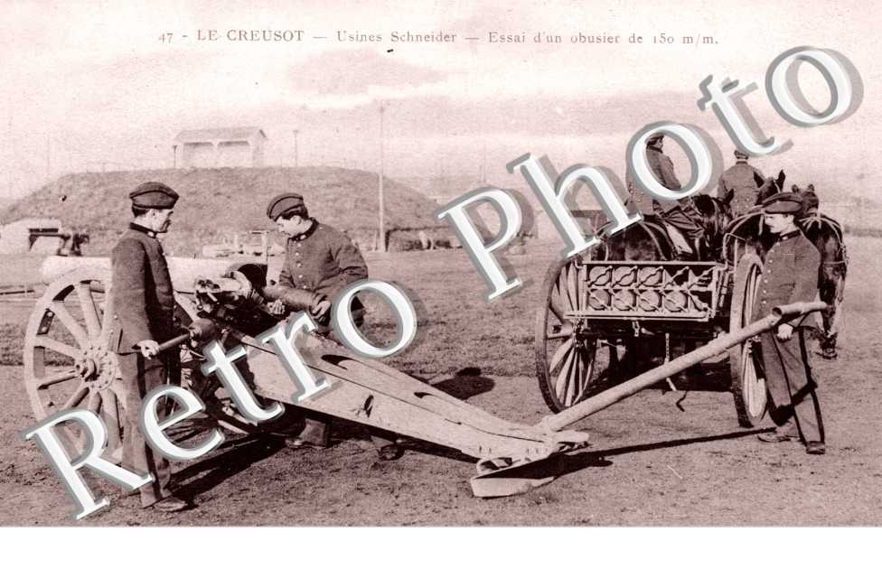 usines Schneider   Essai d'un obusier