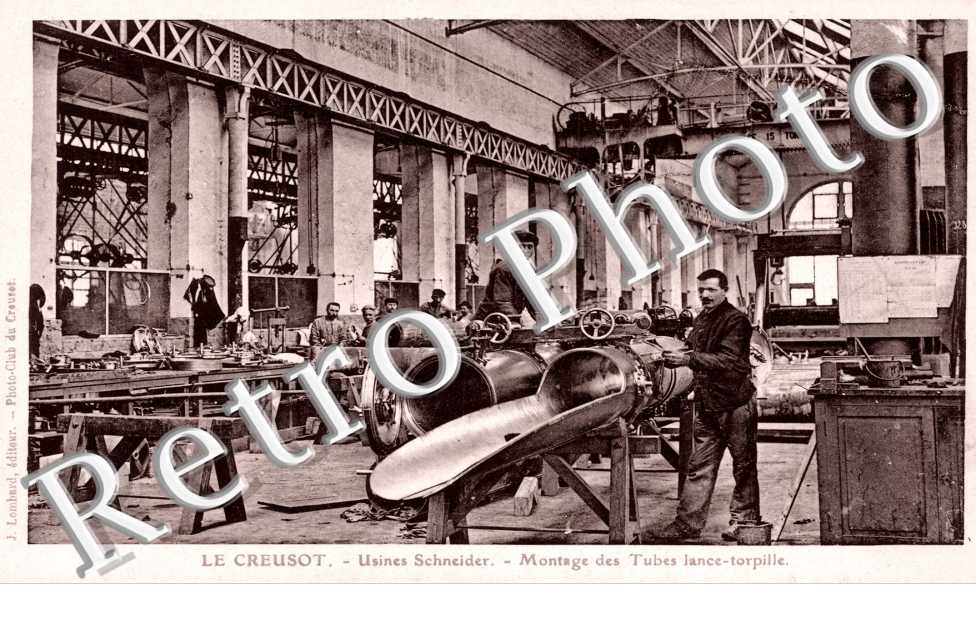 Usines Schneider, Montage des tubes lance torpille