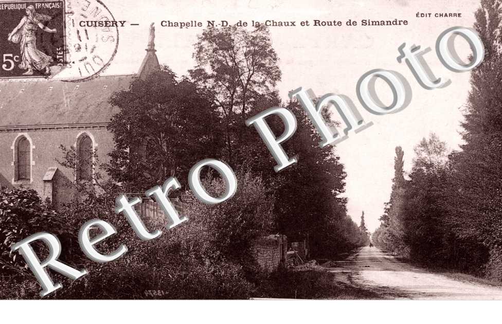Chapelle de la Chaux et route de simandre