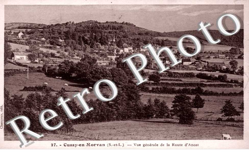 Vue Generale de la Route d&#039;Anost