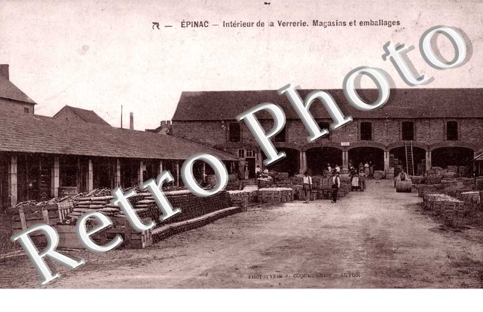 Interieur de la Verrerie, Magasins et Emballages
