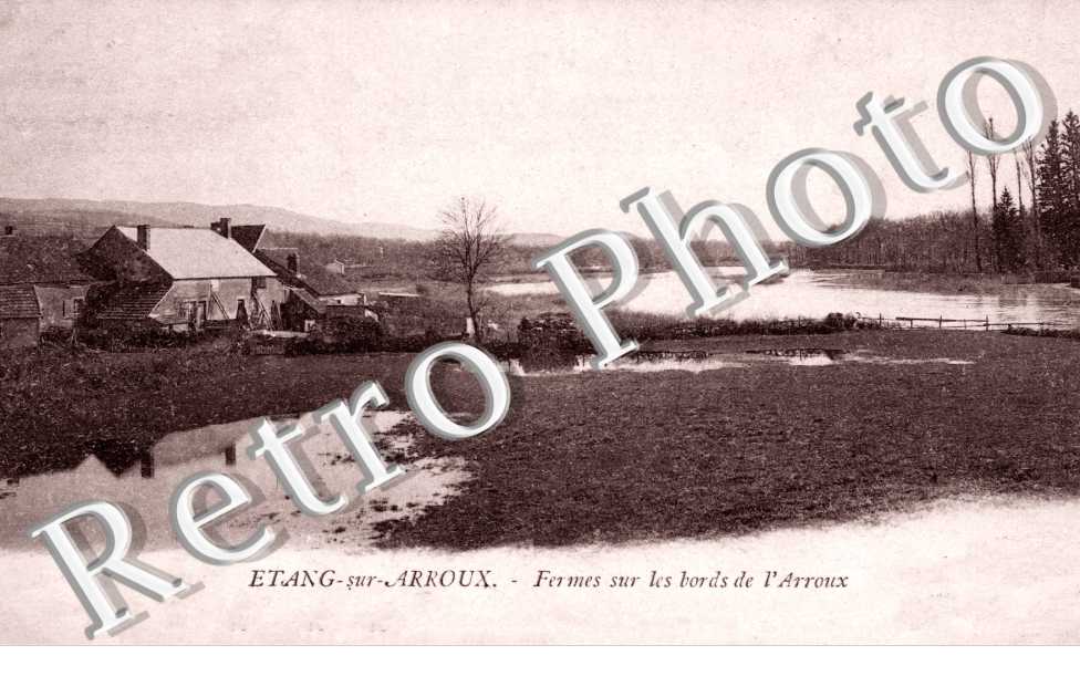 Fermes sur les bords de l'Arroux