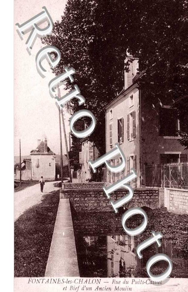 Rue du Puits-Caillet et Bief d&#039;un Ancien Moulin