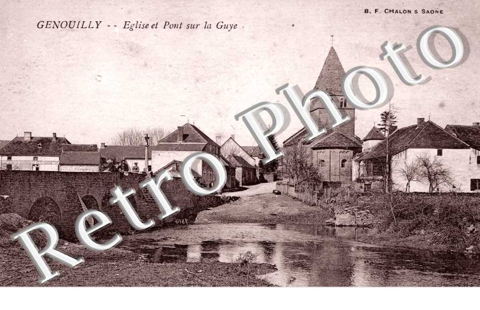Eglise et pont sur la Guye