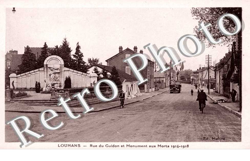 rue du guidon et monument aux morts