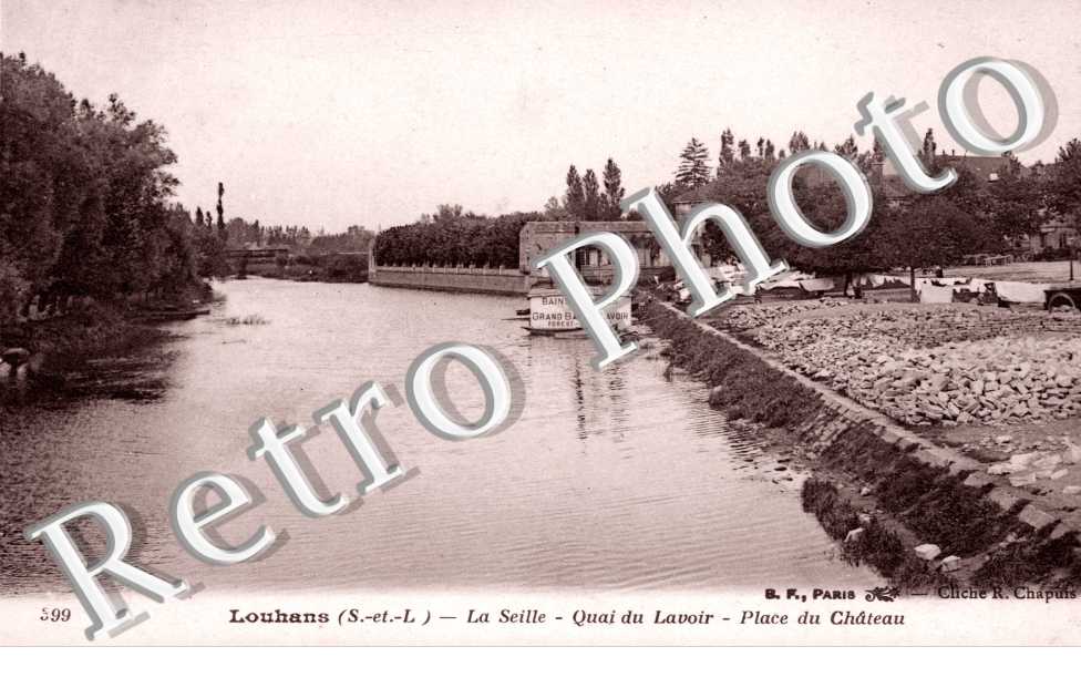 Quai du Lavoir, Place du Chateau, la Seille