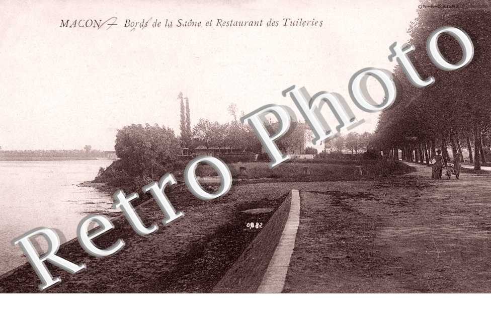 Bords de la Saone et Restaurant des Tuileries