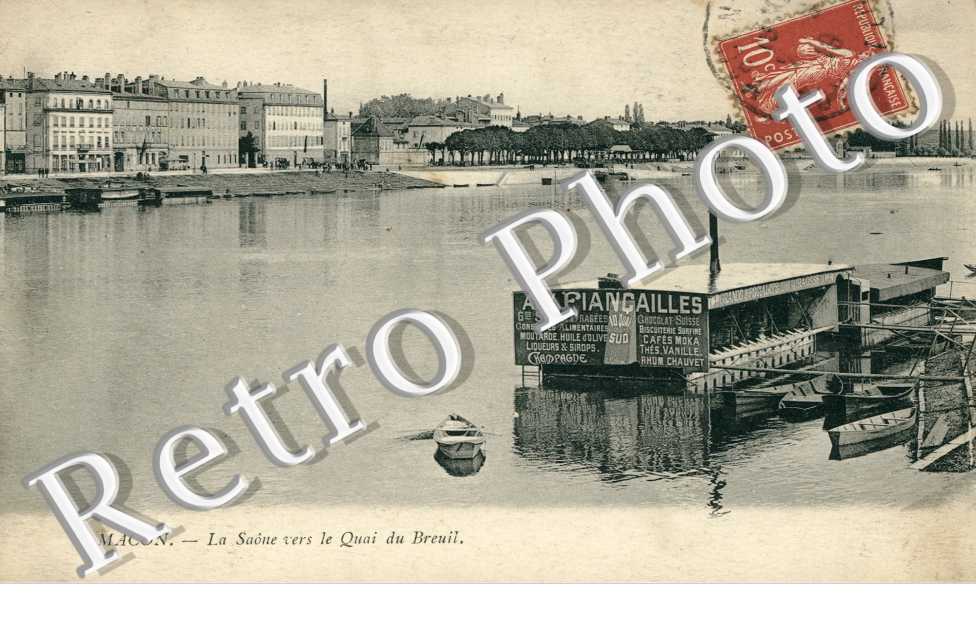 la Saone vers le quai du Breuil