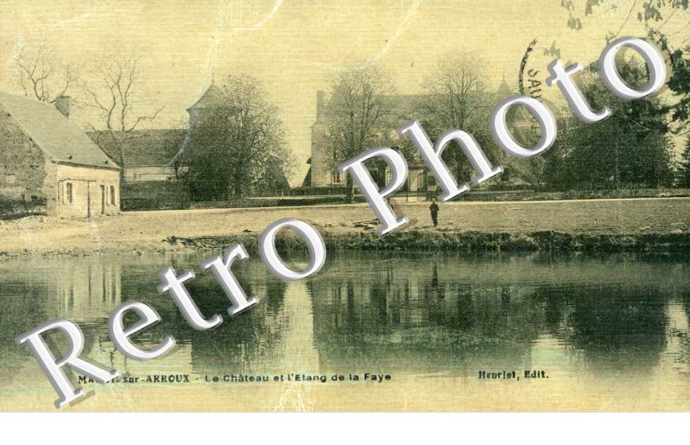 Le chateau et l&#039;etang de la Faye