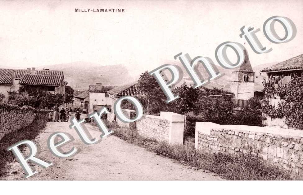 eglise de milly  vue depuis route