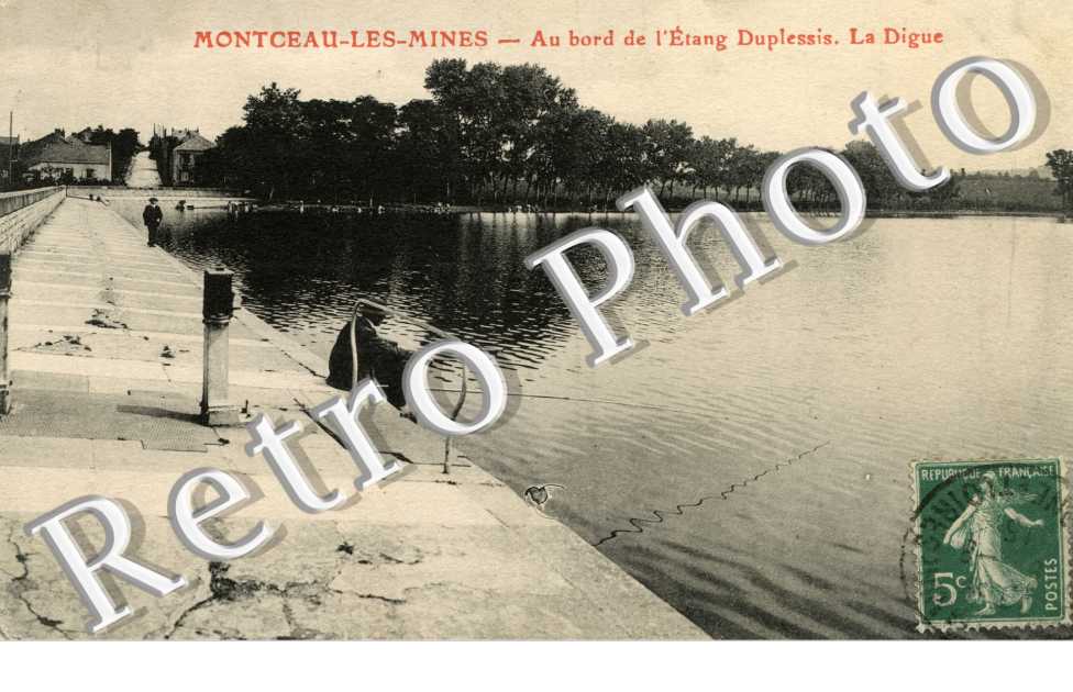 Au bord de l'etang Duplessis La digue