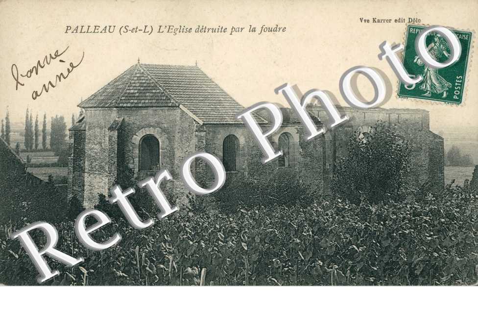 l&#039;eglise detruite par la foudre