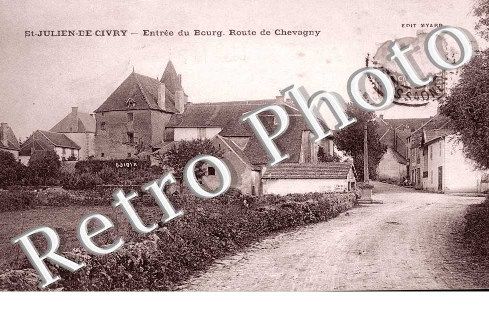 Entree du bourg - Route de Chevagny