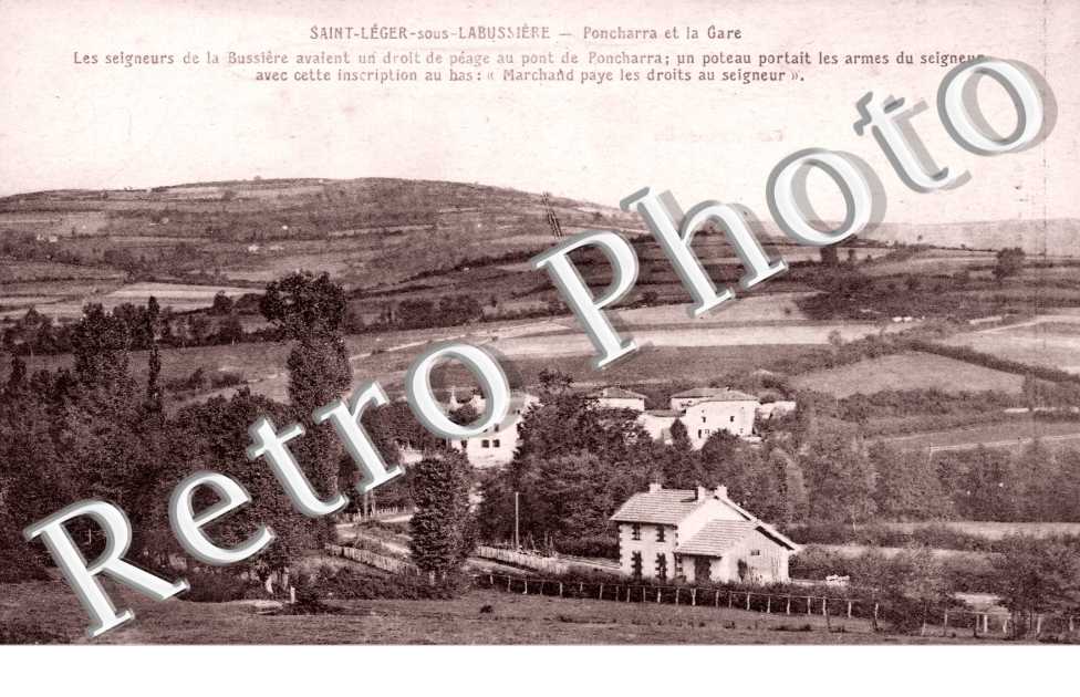 Poncharra et la gare