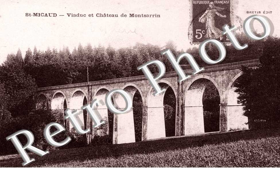 viaduc et chateau  de Montsarrin